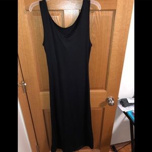 Black maxi dress